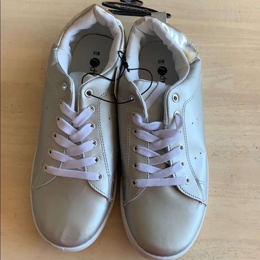 Silver Tennis Shoes